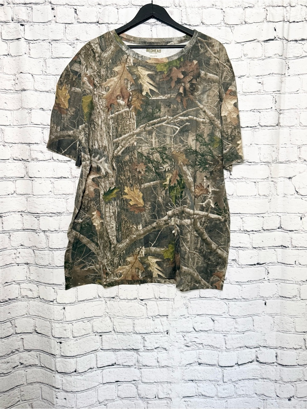 RedHead Men's Realtree Camo Short Sleeve T-Shirt - Brown/Green